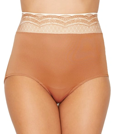 Shop Warner's No Pinching. No Problems. Microfiber Brief In Toasted Almond