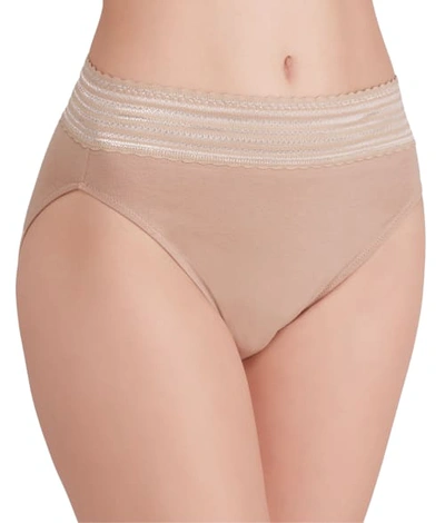 Shop Warner's No Pinching. No Problems. Cotton Hi-cut Brief In Toasted Almond