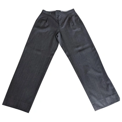Pre-owned Apc Wool Short Pants In Grey