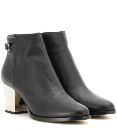 Shop Jimmy Choo Method Leather Ankle Boots