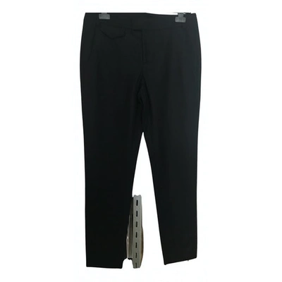 Pre-owned Apc Navy Wool Trousers