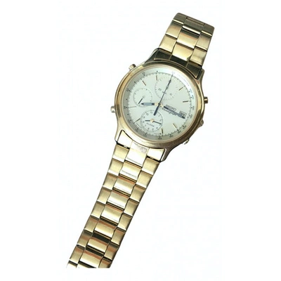 Pre-owned Seiko Watch In Yellow