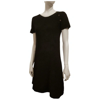 Pre-owned Max & Co Wool Mid-length Dress In Black