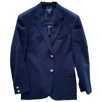 Pre-owned Uniqlo Navy Wool Jacket