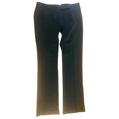 Pre-owned Moschino Love Black Wool Trousers