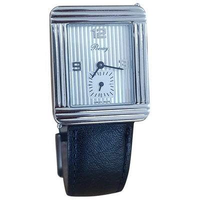 Pre-owned Poiray Ma Première Grand Modèle Watch In Silver