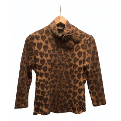 Pre-owned Moschino Wool Shirt In Brown