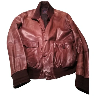 Pre-owned Brooksfield Leather Jacket In Brown