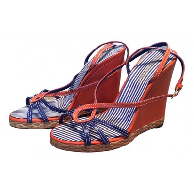 Pre-owned Dsquared2 Leather Espadrilles In Multicolour