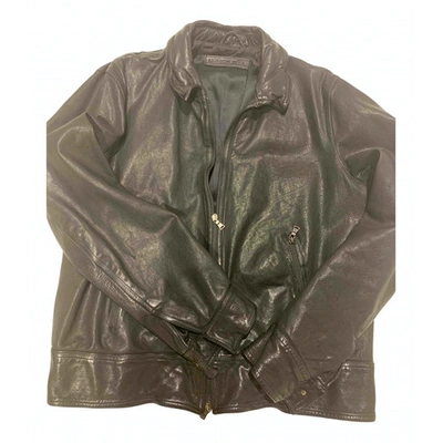 Pre-owned Neil Barrett Leather Jacket In Black