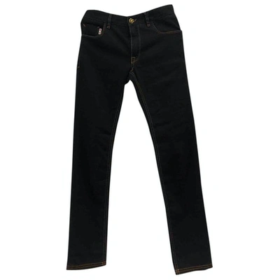 Pre-owned Fendi Black Cotton - Elasthane Jeans