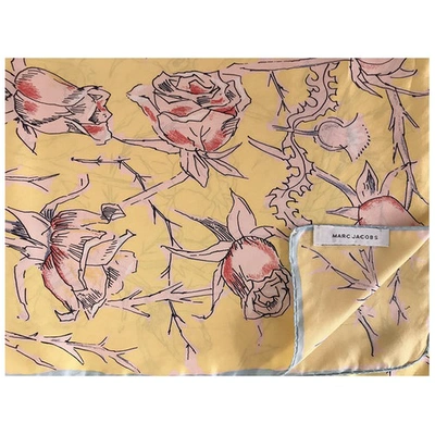 Pre-owned Marc Jacobs Silk Neckerchief In Yellow