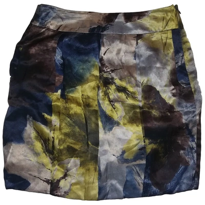 Pre-owned Max & Co Silk Mini Skirt In Multicolour