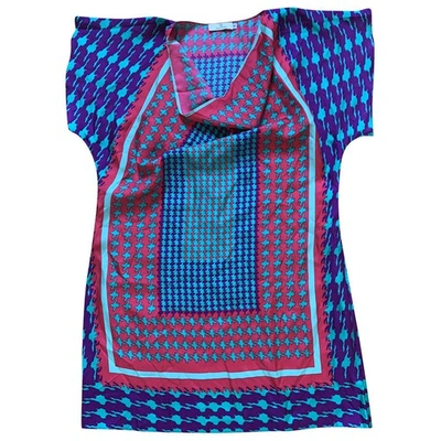 Pre-owned Charlotte Sparre Silk Dress In Multicolour