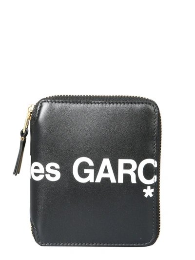 Shop Comme Des Garçons Zip Around Wallet In Black