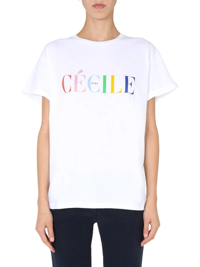 Shop Etre Cecile "cecile" T-shirt In White