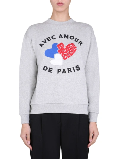 Etre Cecile Embroidered Logo Sweatshirt In Grey