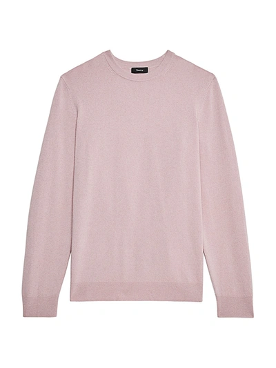 Shop Theory Hilles Crewneck Cashmere Sweater In Thistle