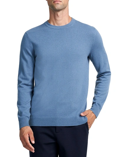 Shop Theory Hilles Crewneck Cashmere Sweater In Dark Harbor