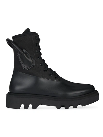 Shop Givenchy Combat Combat Rainboots In Black