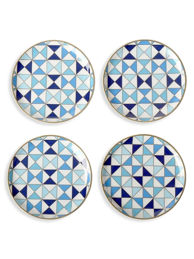Shop Jonathan Adler Sorrento 4-piece Porcelain Coaster Set