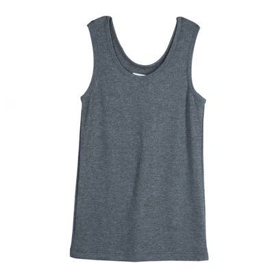 Pre-owned Roma E Tosca Grey Melange Sleeveless Tank Top 10 Yrs