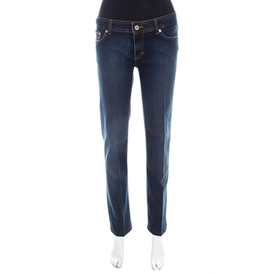 Pre-owned Dandg Blue Denim Low Rise Regular Fit Jeans L