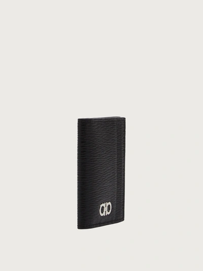 Ferragamo Gancini Credit Card Holder In Black