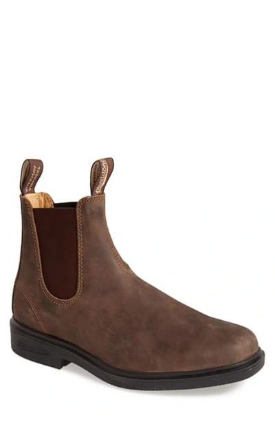 Shop Blundstone Footwear Chelsea Boot In Rustic Brown Leather