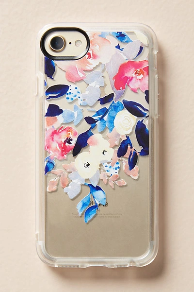 Shop Casetify Waterfall Floral Iphone Case By  In Blue Size L