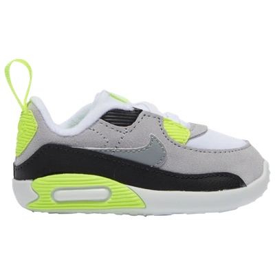 Shop Nike Boys  Air Max 90 In White/particle Grey/lt Smoke Grey