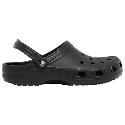 Shop Crocs Mens  Classic Clogs In Black/black