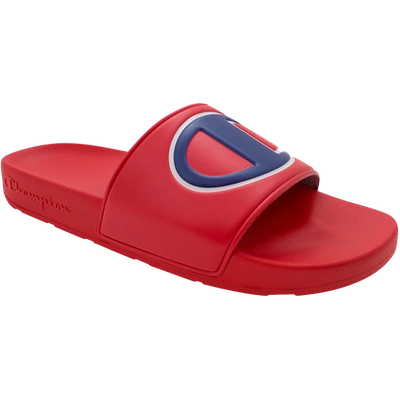 Shop Champion Mens  Ipo Slides In Blue/red/red