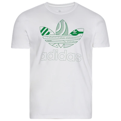 Shop Adidas Originals Mens Adidas Superstan T-shirt In White/green