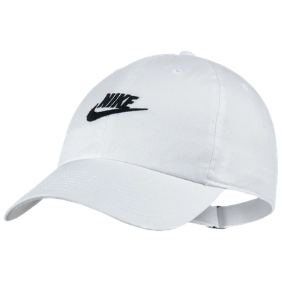 Shop Nike Mens  H86 Futura Washed Cap In White/white/black