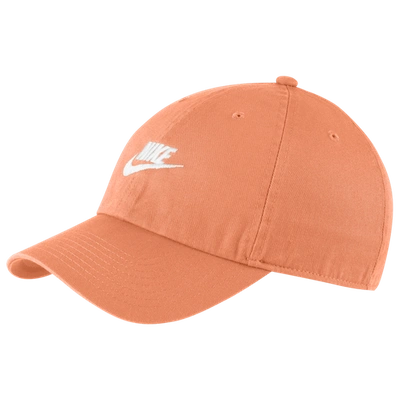 Shop Nike Mens  H86 Futura Washed Cap In Orange Frost