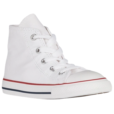 Shop Converse Boys  All Star High Top In Optical White/white