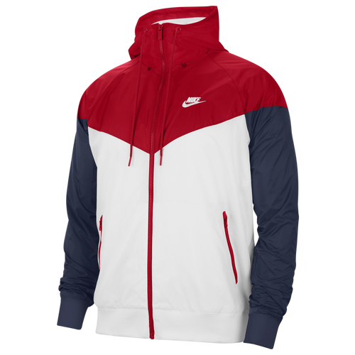 red and white nike windbreaker