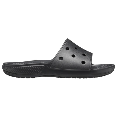 Shop Crocs Mens  Classic Slides In Black/black