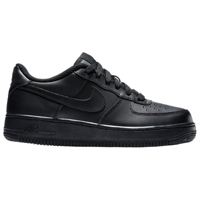 Shop Nike Boys  Air Force 1 Low In Black/black