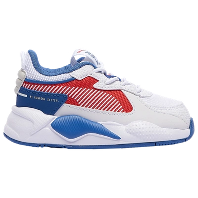 Shop Puma Boys  Rs-x In White/high Risk Red/blue