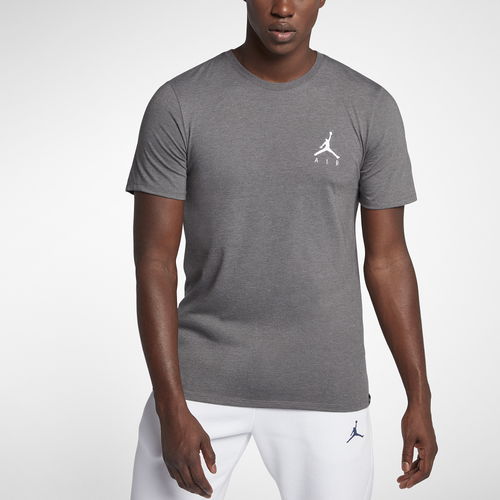 Jordan Jumpman Air Embroidered T-shirt In Carbon Heather,white | ModeSens