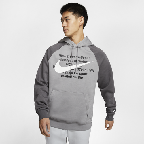 mens nike double swoosh hoodie