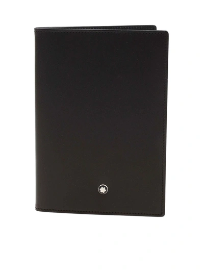 Shop Montblanc Logo Card Holder In Black