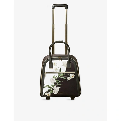 Ted Baker Elderflower Floral print Nylon Travel Bag In Black ModeSens