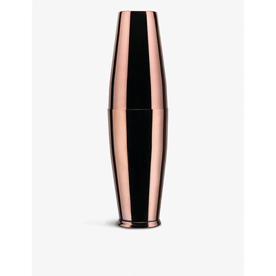 Shop Alessi Boston Stainless Steel Cocktail Shaker 28cm In Copper