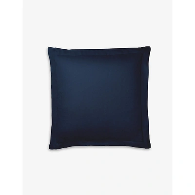 Shop Ralph Lauren Penthouse Linen Cushion Cover 50x50cm In Navy