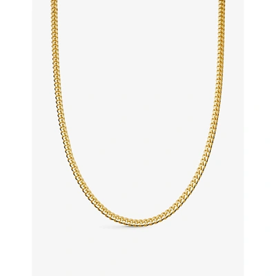 Shop Missoma Mens Gold Round Curb-chain 18ct Yellow Gold-plated Vermeil Silver Necklace