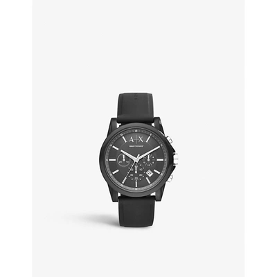Shop Armani Exchange Ax1326 Exchange Chronograph Watch In Black