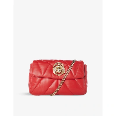 Shop Dune Dahlia Faux-leather Cross-body Bag In Red-leather